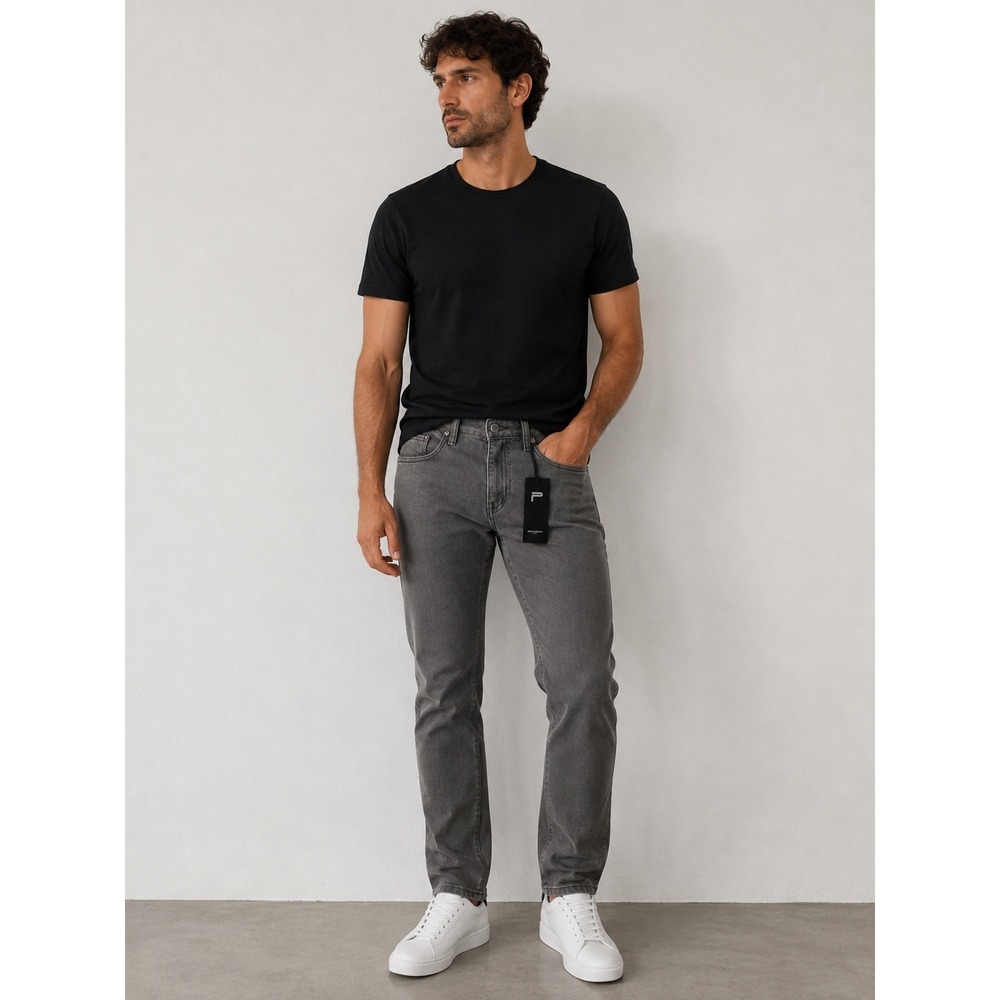 Public Supply NYC Mens‎ Slim Straight Denim Jeans Charcoal Gray Grey Pants NWT